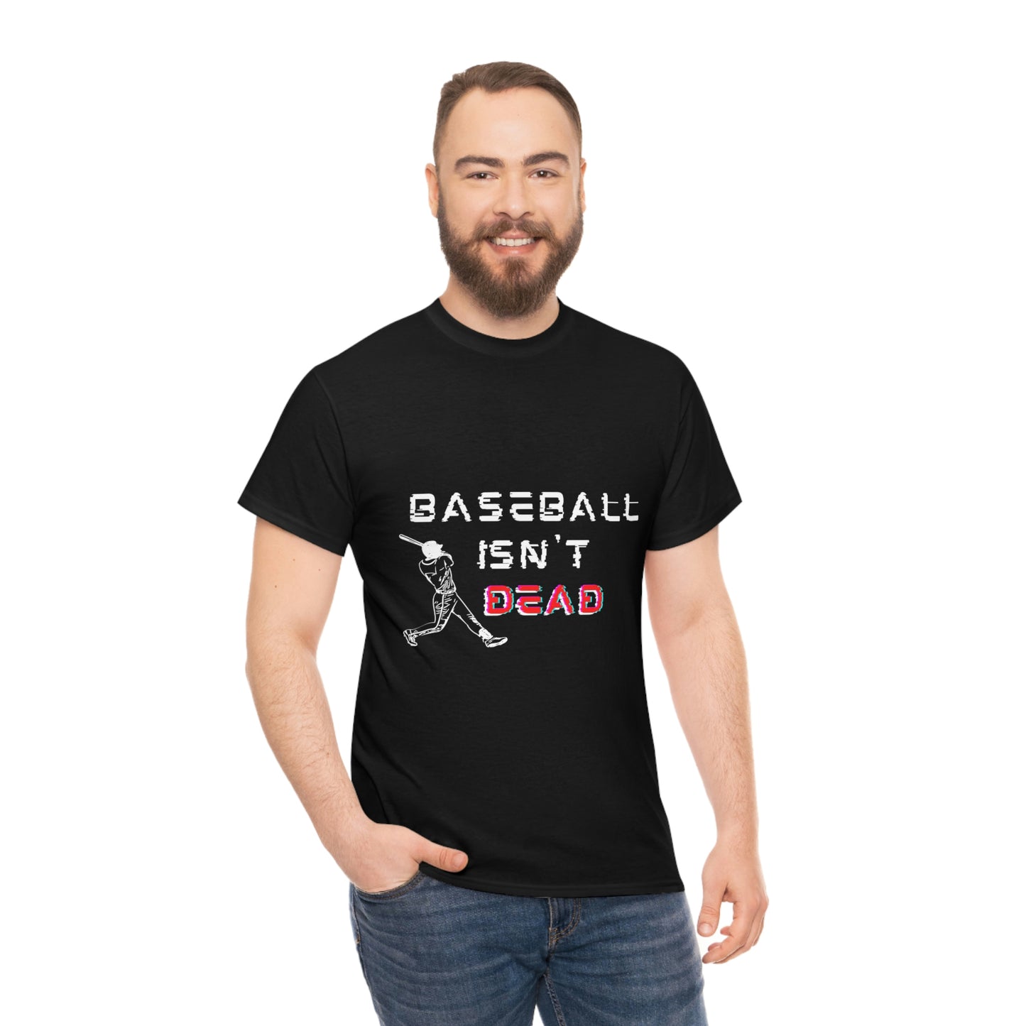 Baseball Isn't Dead Red Front (black) Tee