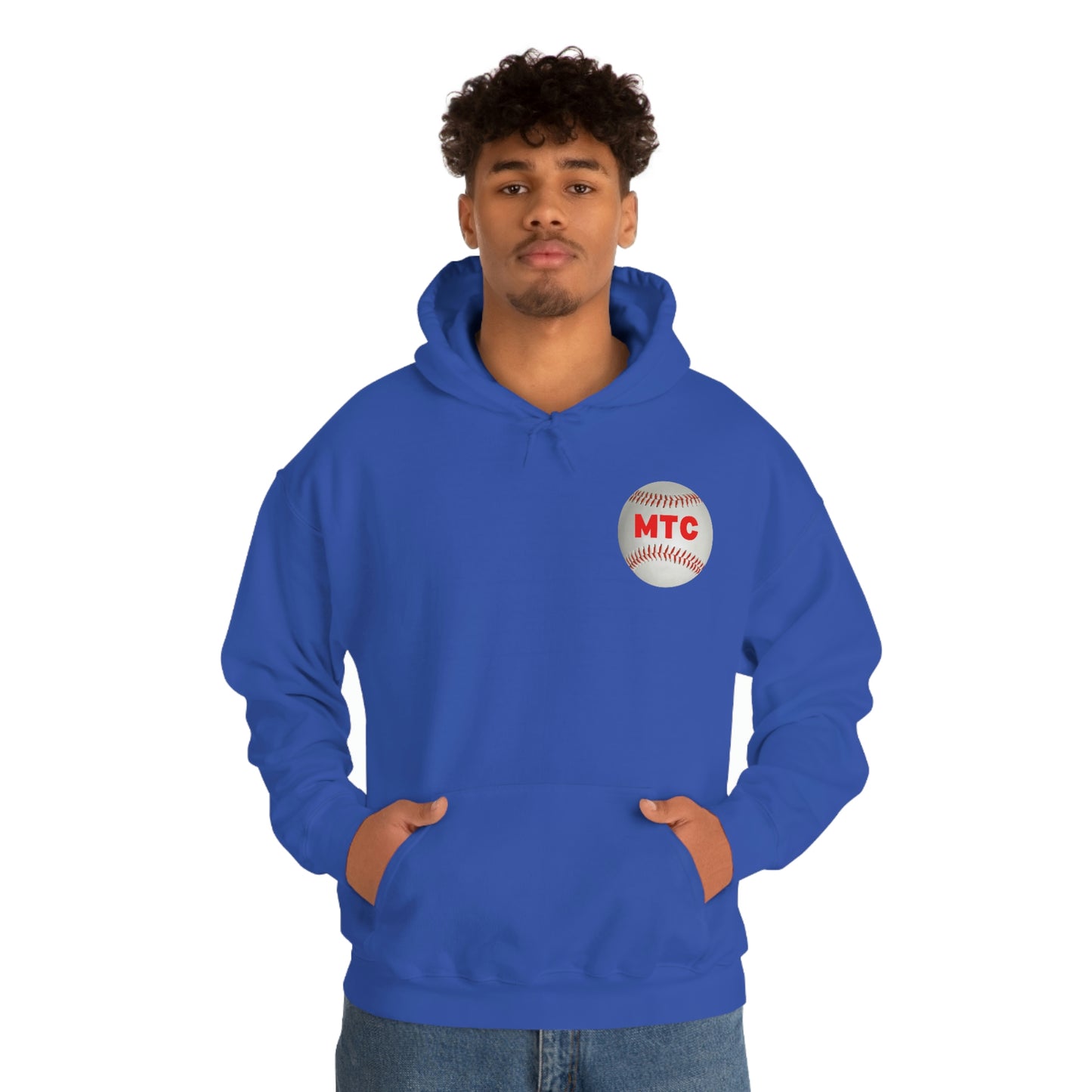 My Sport is Harder Than Yours Red Bat (Royal Blue) Hooded Sweatshirt