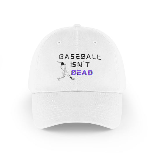 Baseball Isn't Dead Purple (white) Baseball Cap