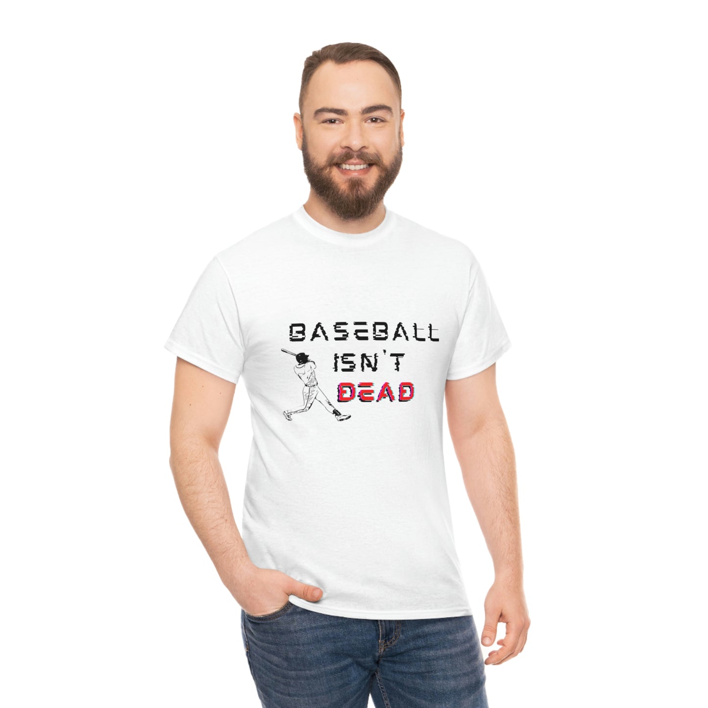 Baseball Isn't Dead Red Front (white) Tee