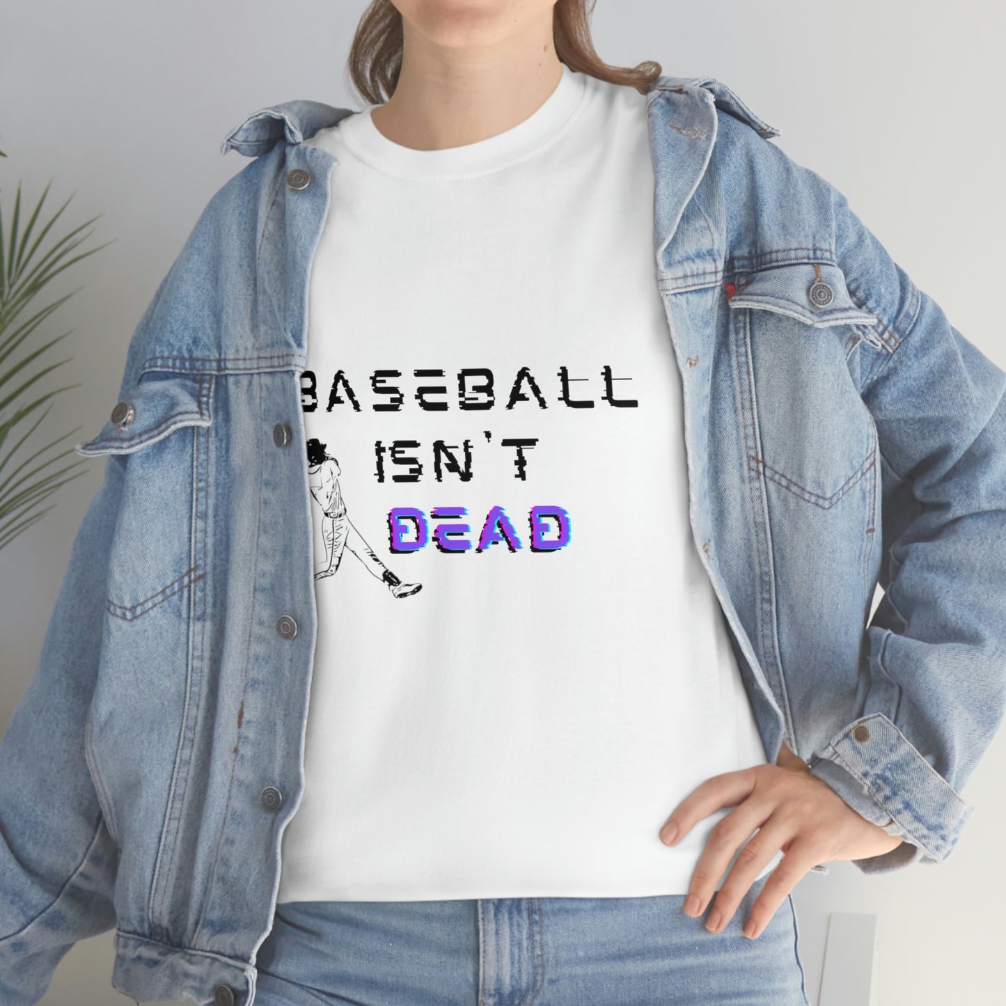 Baseball Isn't Dead Purple Front (white) Tee