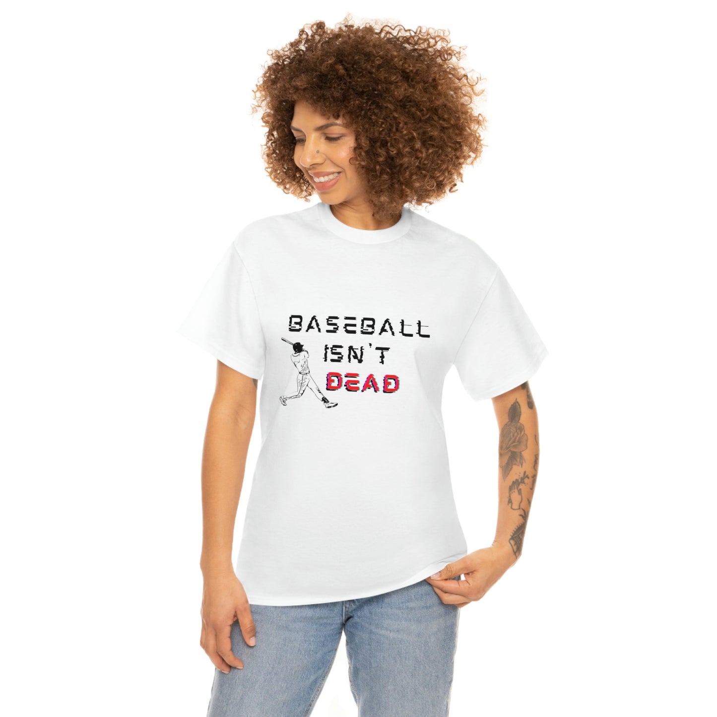 Baseball Isn't Dead Red Front (white) Tee