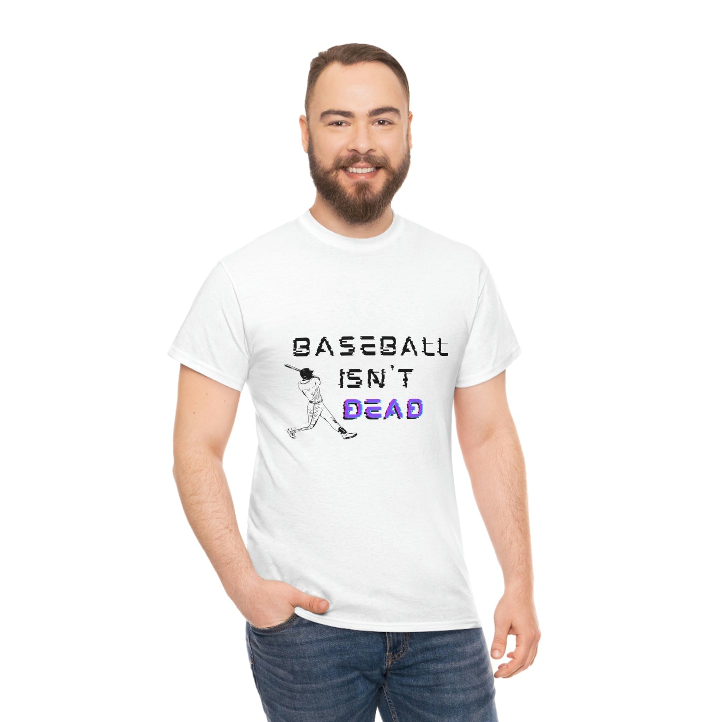 Baseball Isn't Dead Purple Front (white) Tee