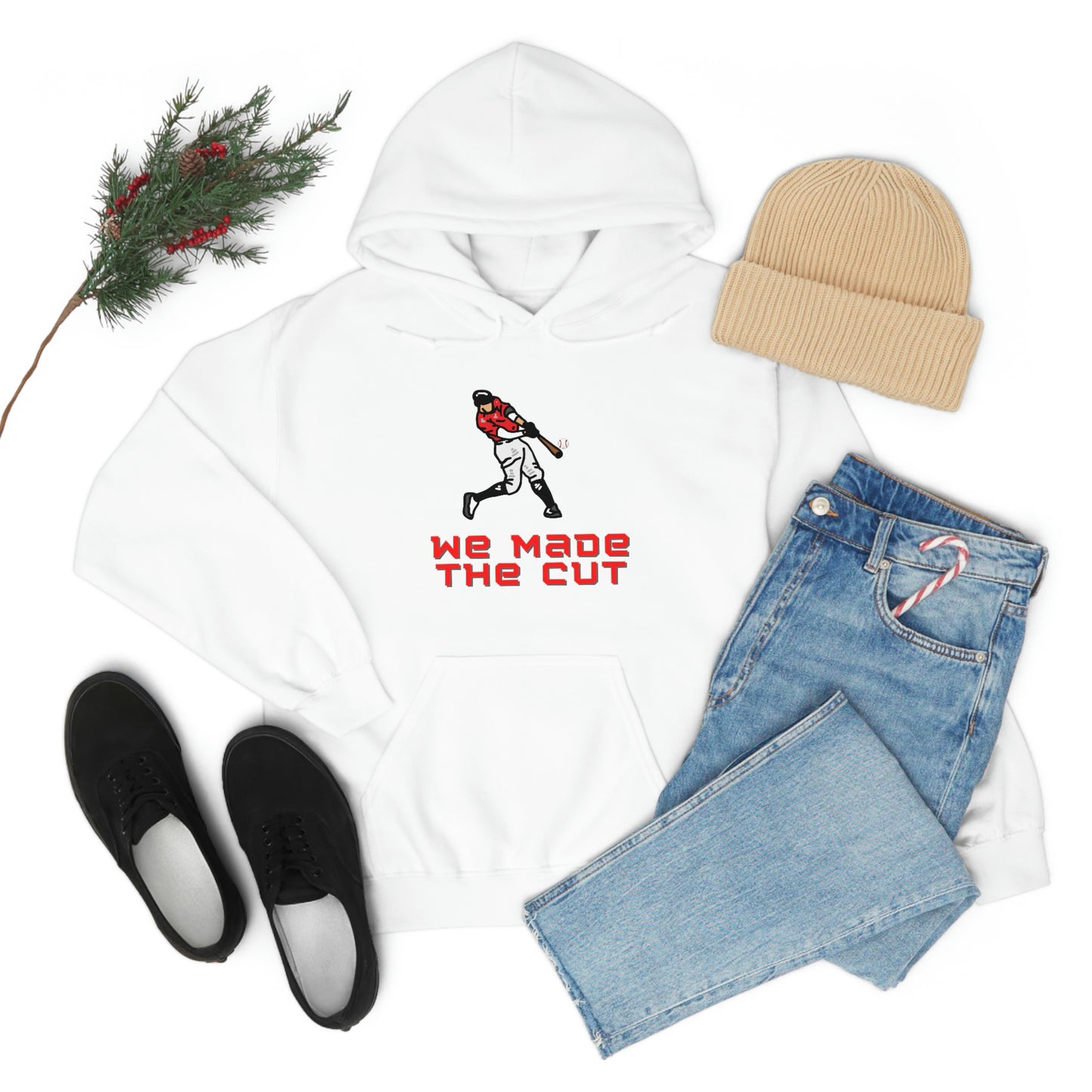 We Made The Cut (white) Hooded Sweatshirt