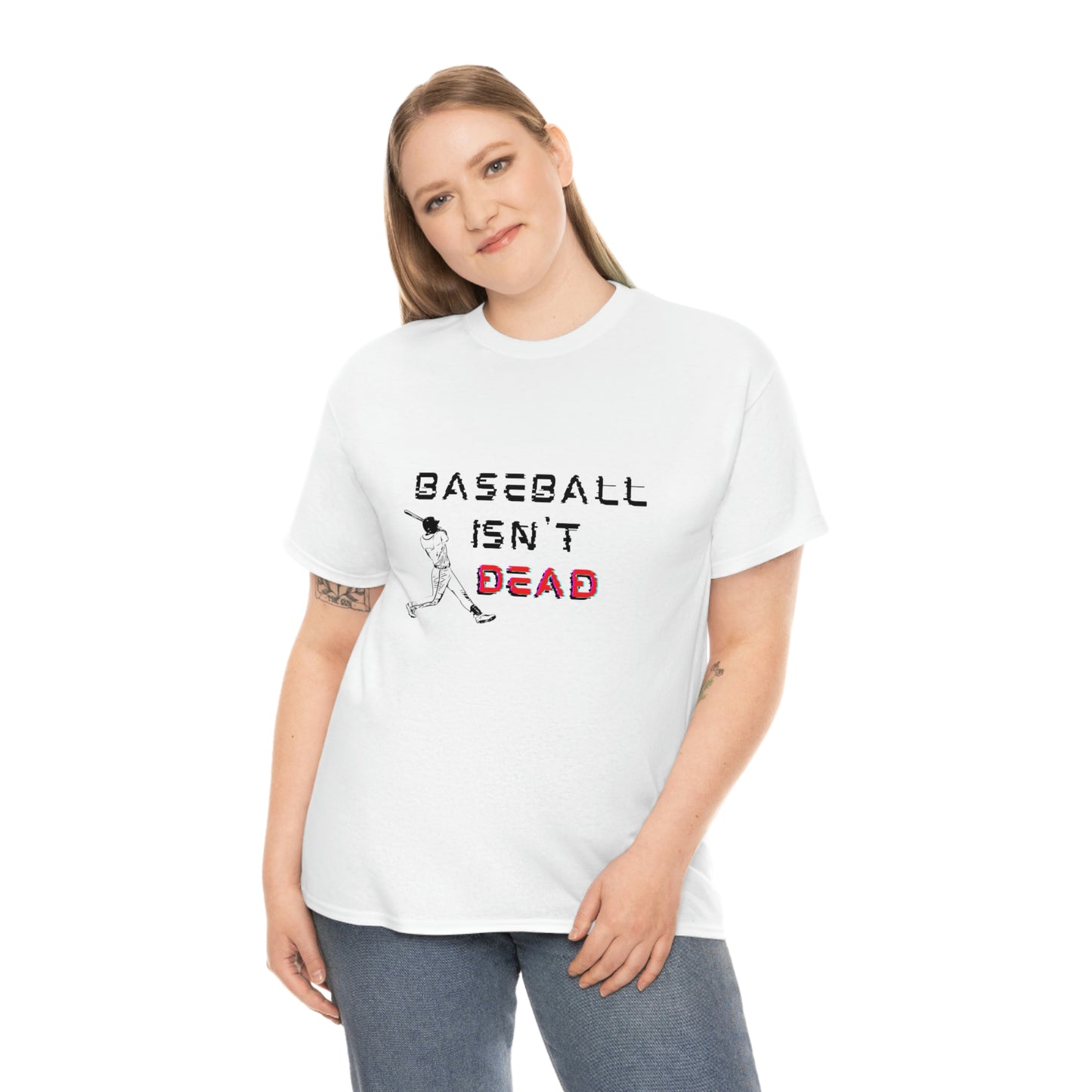 Baseball Isn't Dead Red Front (white) Tee