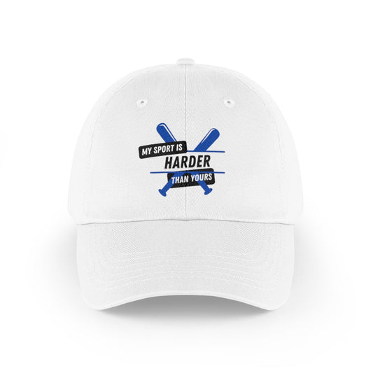 My Sport Is Harder Than Yours (Blue Bat) Baseball Cap