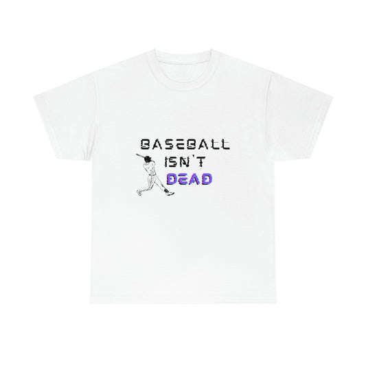 Baseball Isn't Dead Purple Front (white) Tee