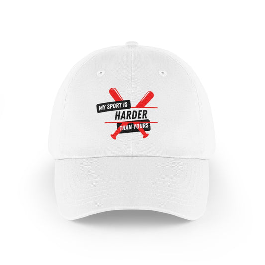 My Sport Is Harder Than Yours (Red Bat) Baseball Cap