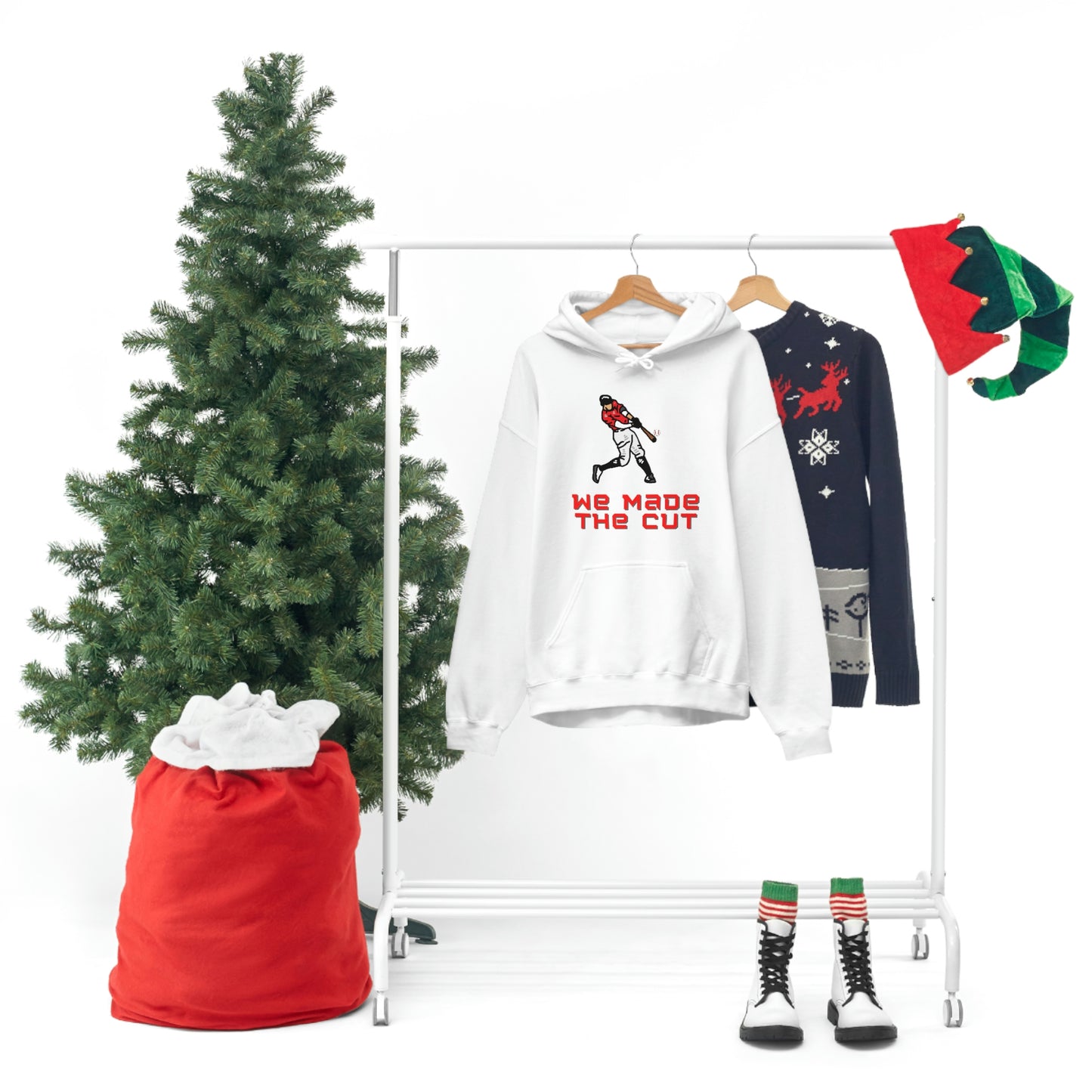 We Made The Cut (white) Hooded Sweatshirt