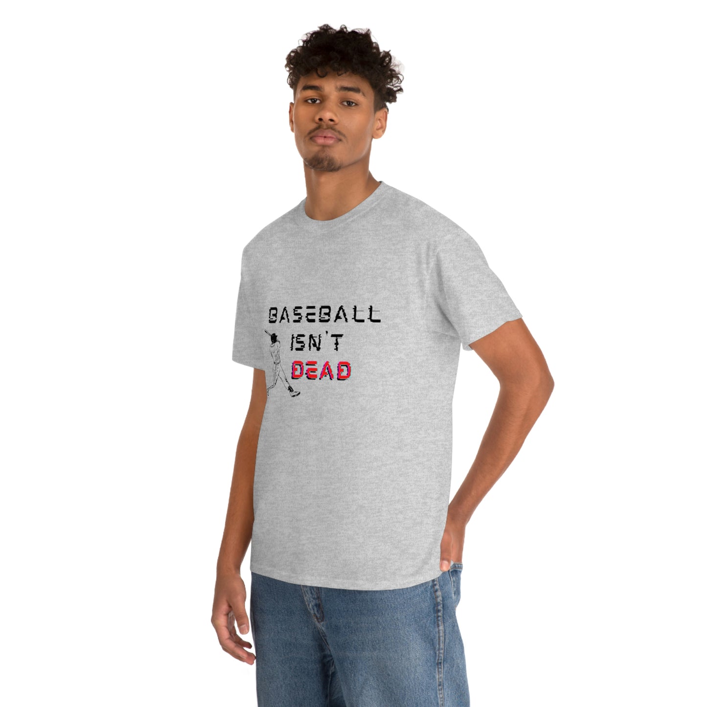 Baseball Isn't Dead Red Front (grey) Tee