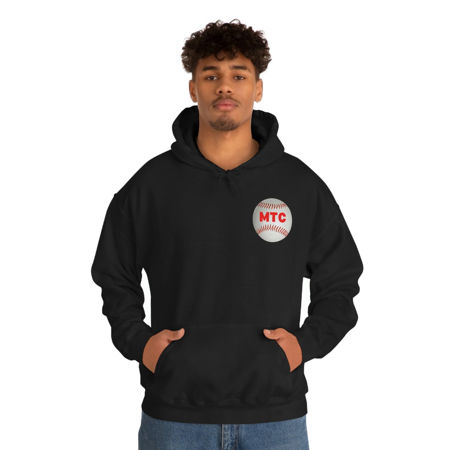 My Sport is Harder Than Yours Red Bat (Black) Hooded Sweatshirt