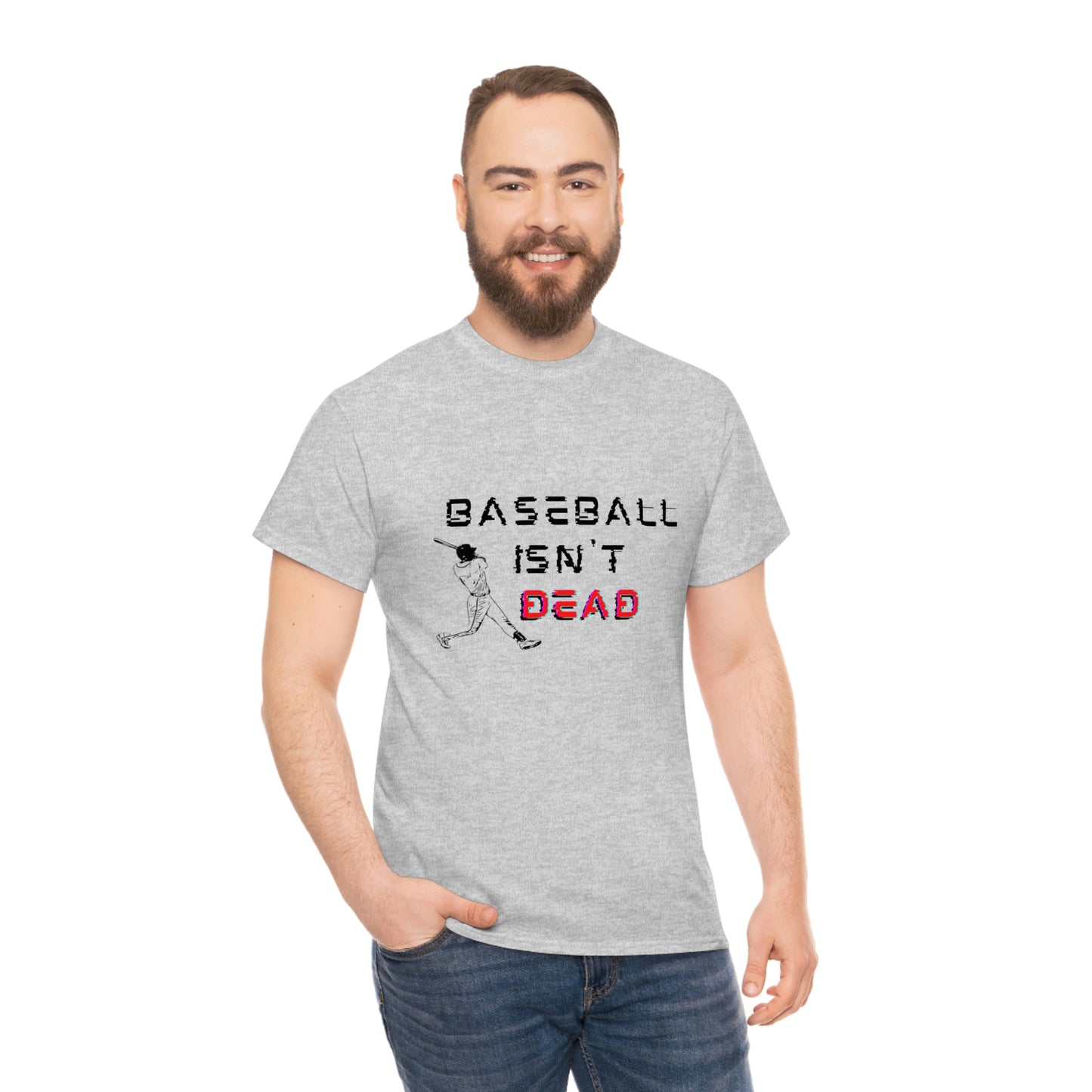 Baseball Isn't Dead Red Front (grey) Tee