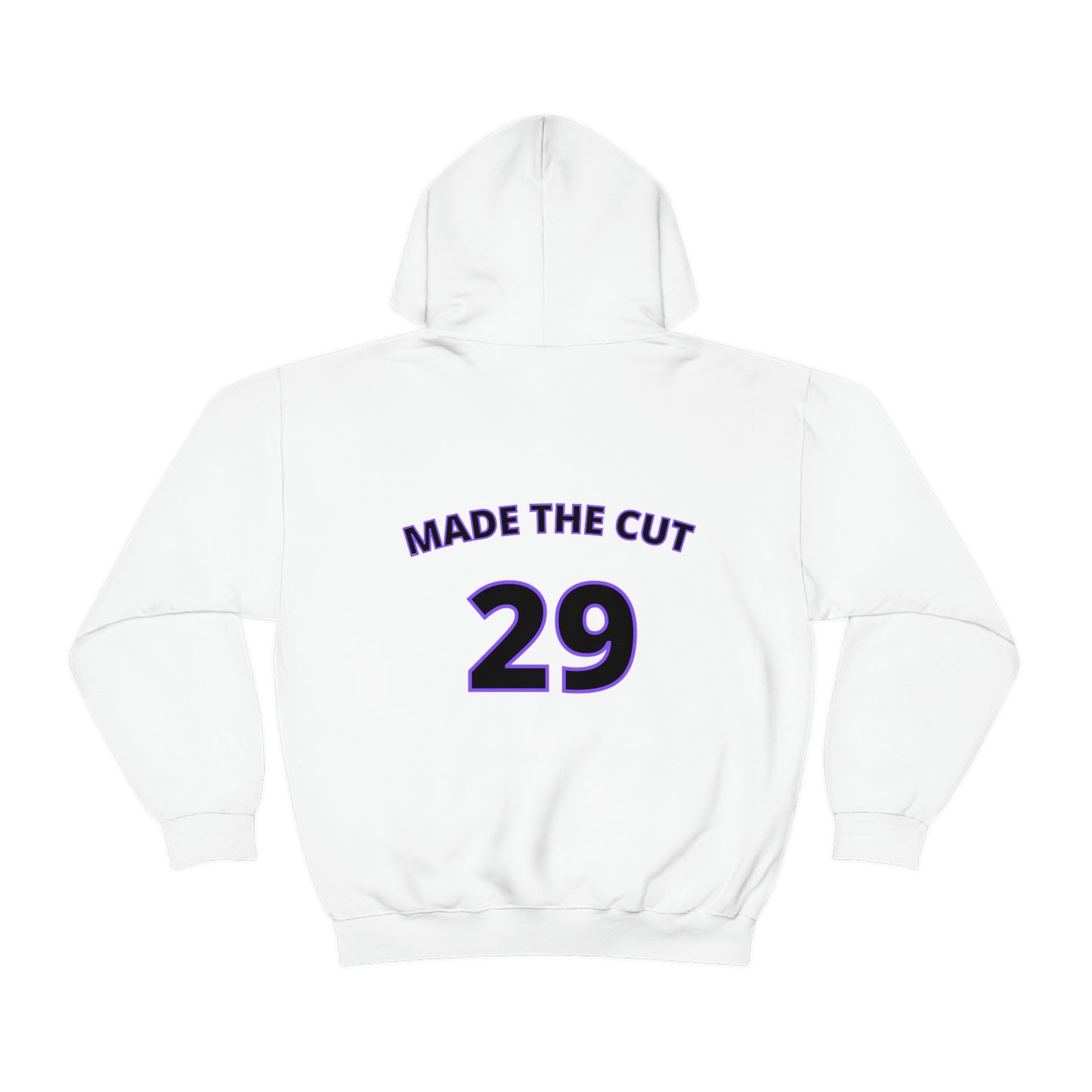 Baseball Isn't Dead Purple Front (white) Hooded Sweatshirt