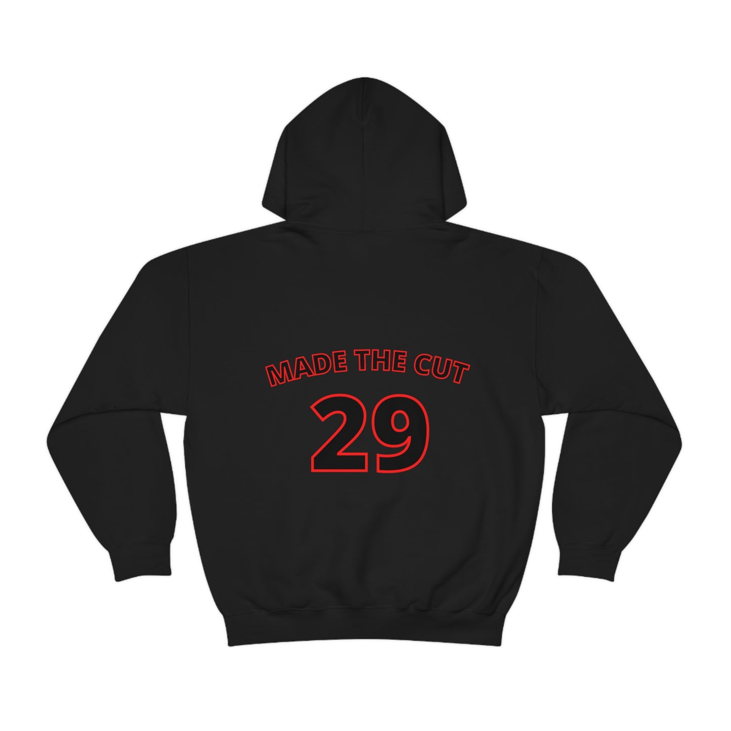 Baseball Isn't Dead Red Front (Black) Hooded Sweatshirt