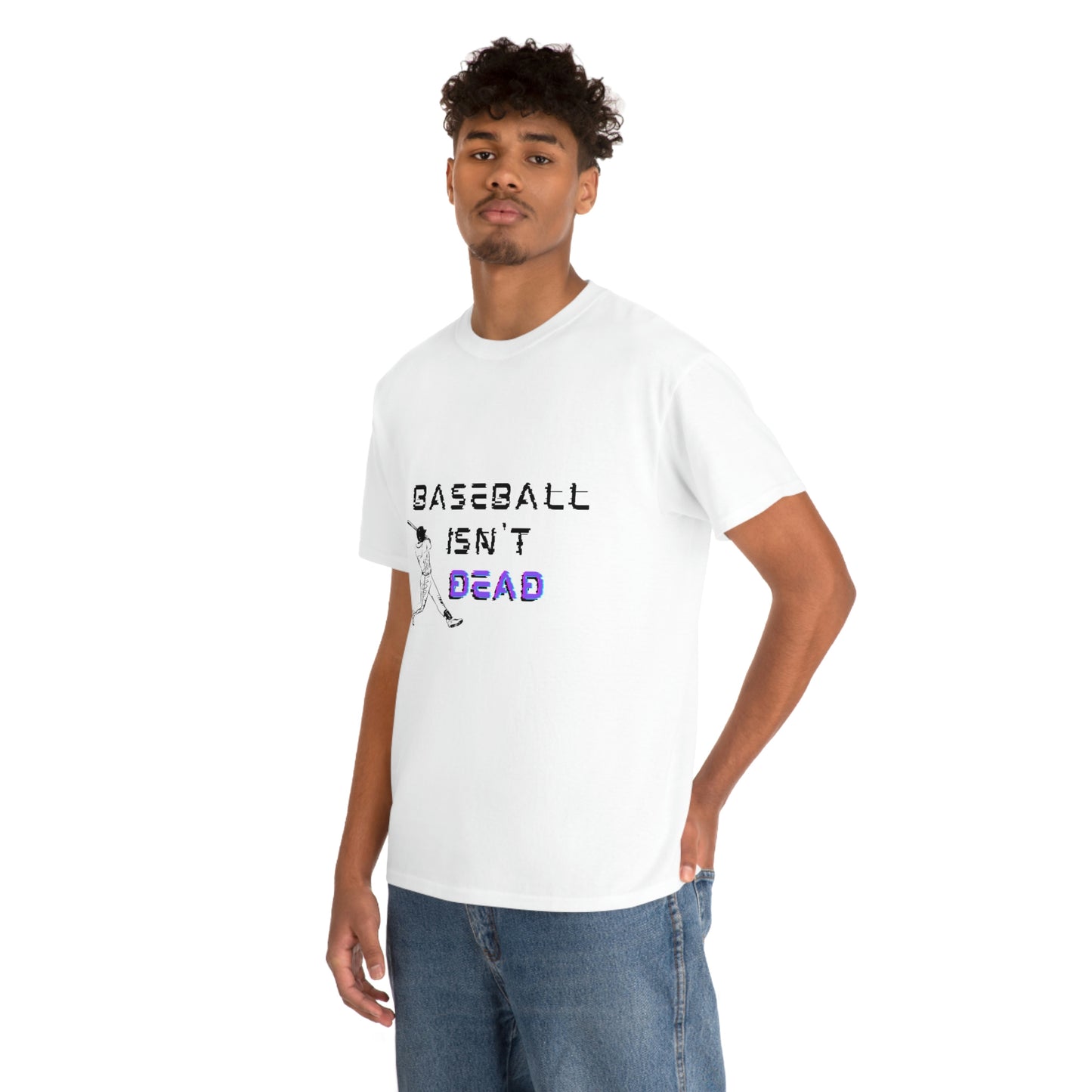 Baseball Isn't Dead Purple Front (white) Tee