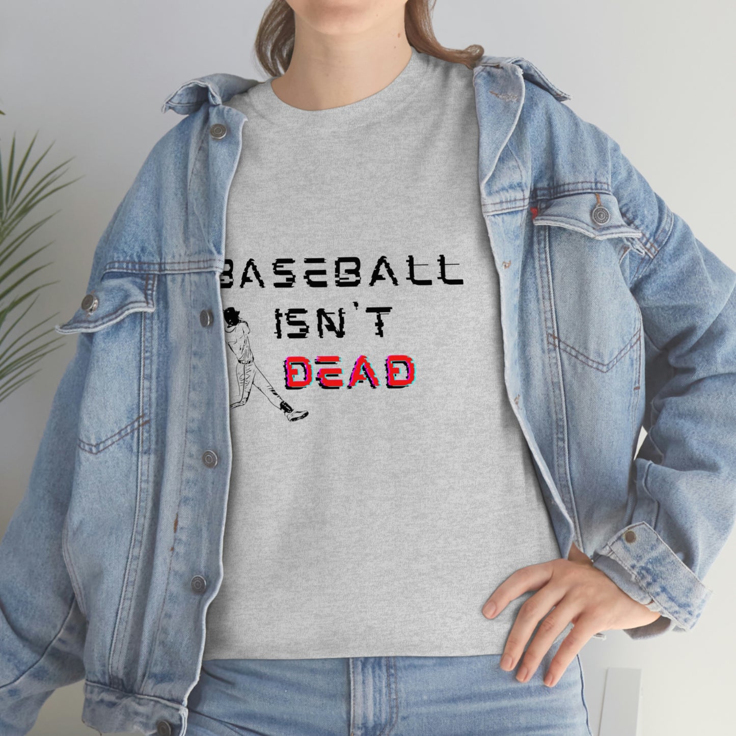 Baseball Isn't Dead Red Front (grey) Tee