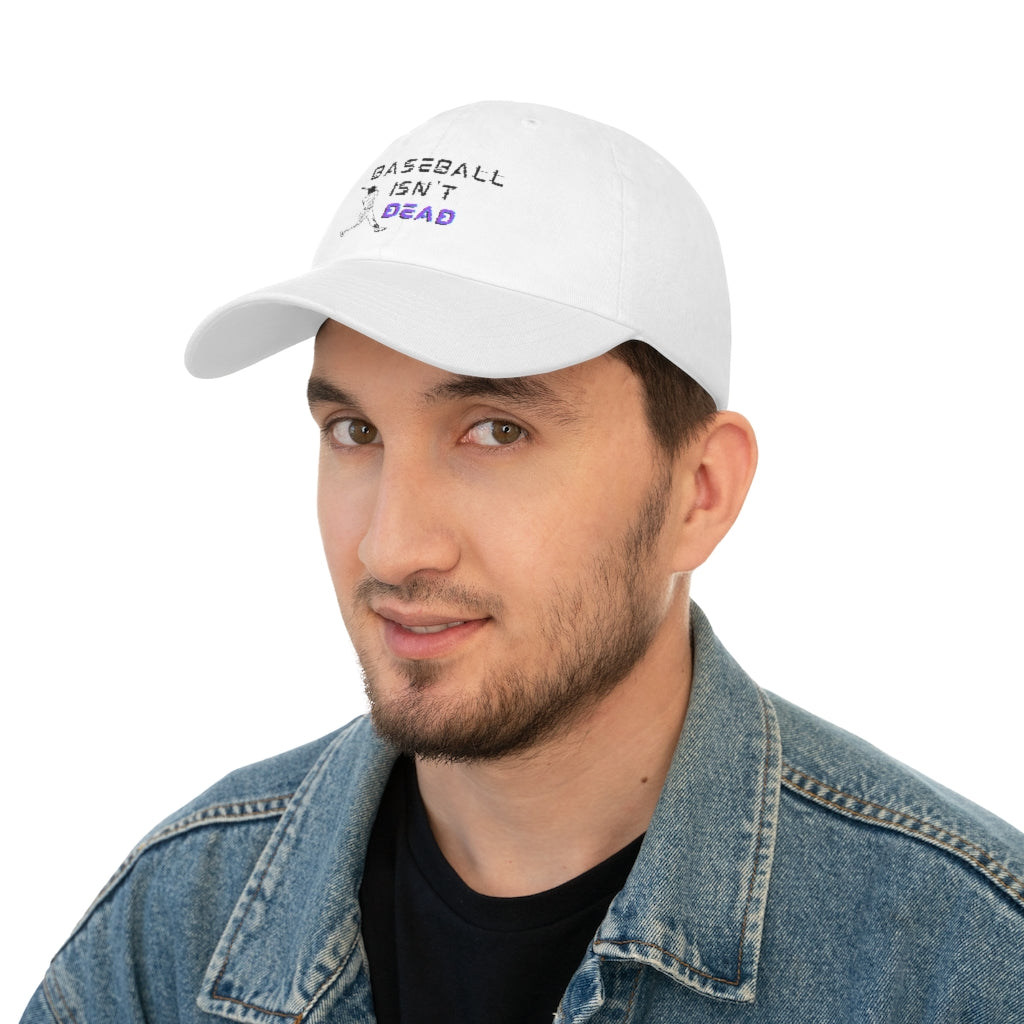 Baseball Isn't Dead Purple (white) Baseball Cap