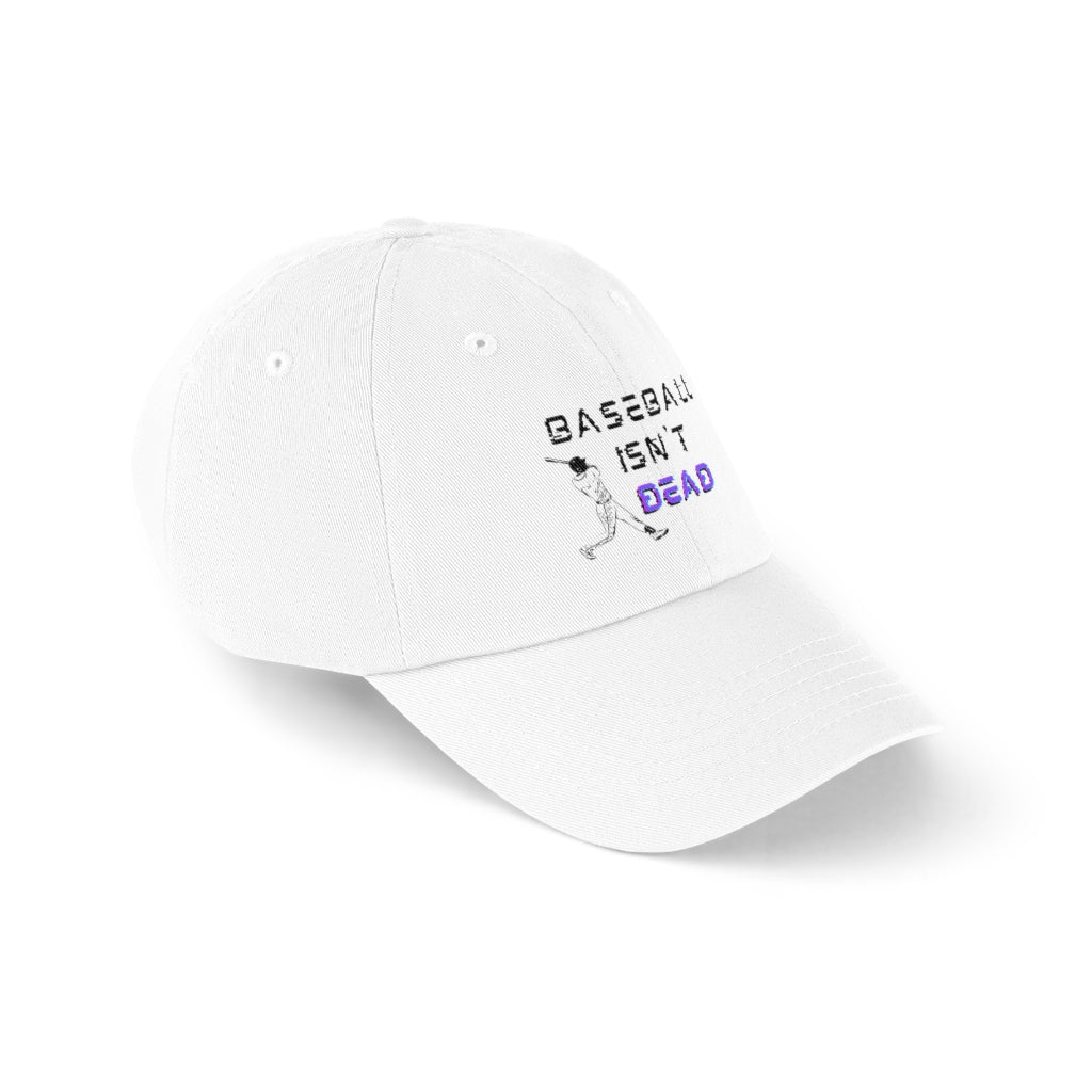 Baseball Isn't Dead Purple (white) Baseball Cap
