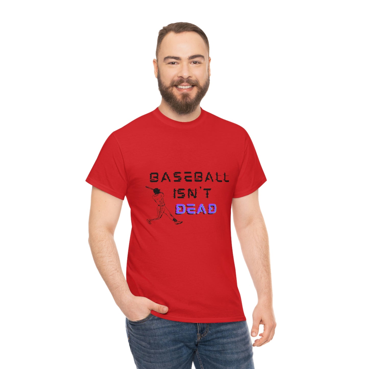 Baseball Isn't Dead Purple Front (red) Tee