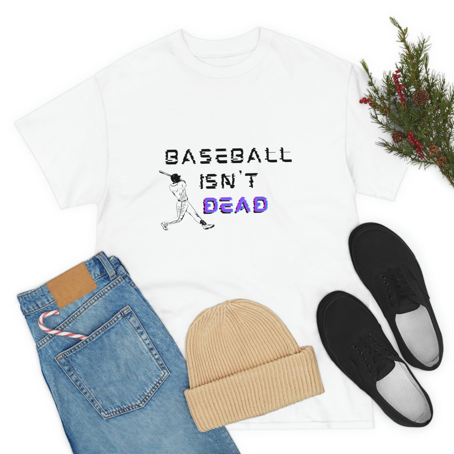 Baseball Isn't Dead Purple Front (white) Tee