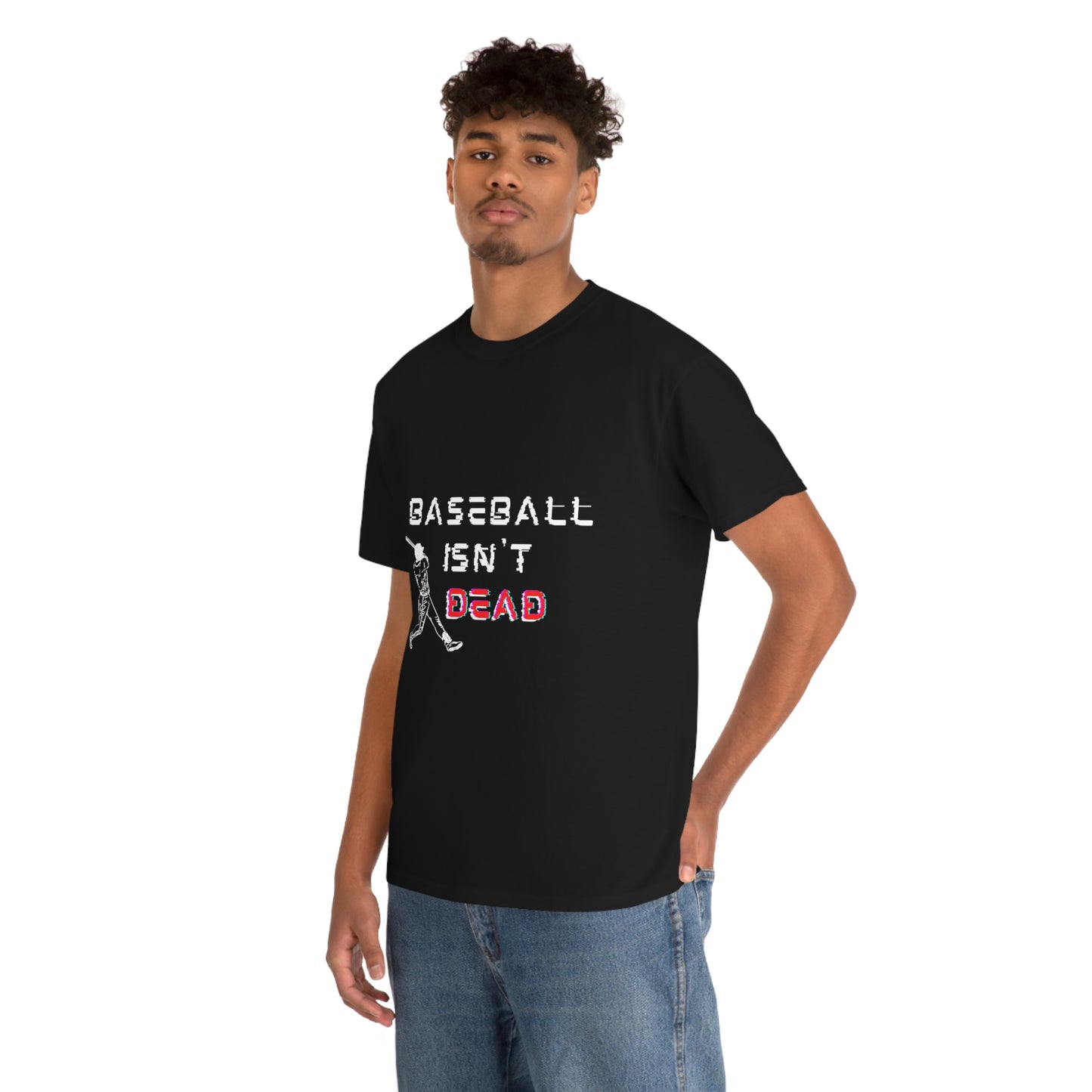 Baseball Isn't Dead Red Front (black) Tee