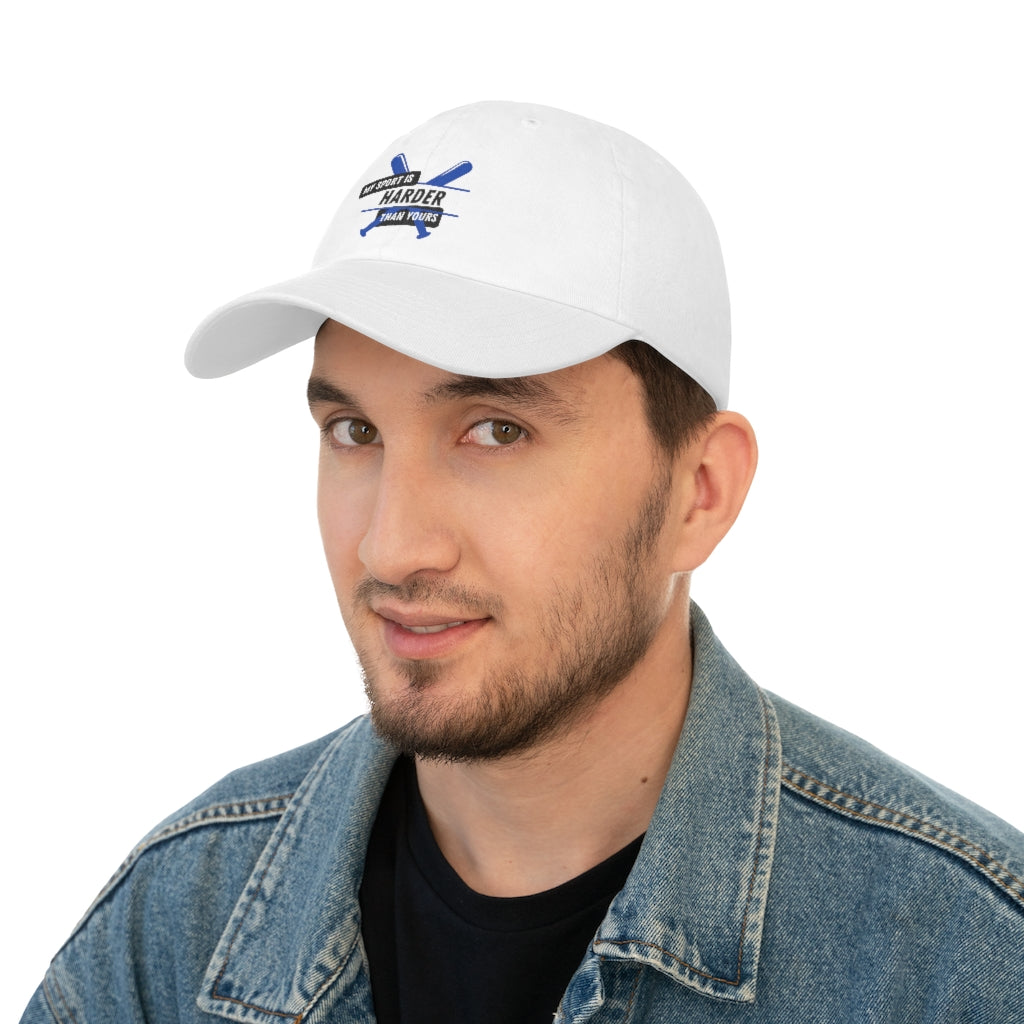 My Sport Is Harder Than Yours (Blue Bat) Baseball Cap