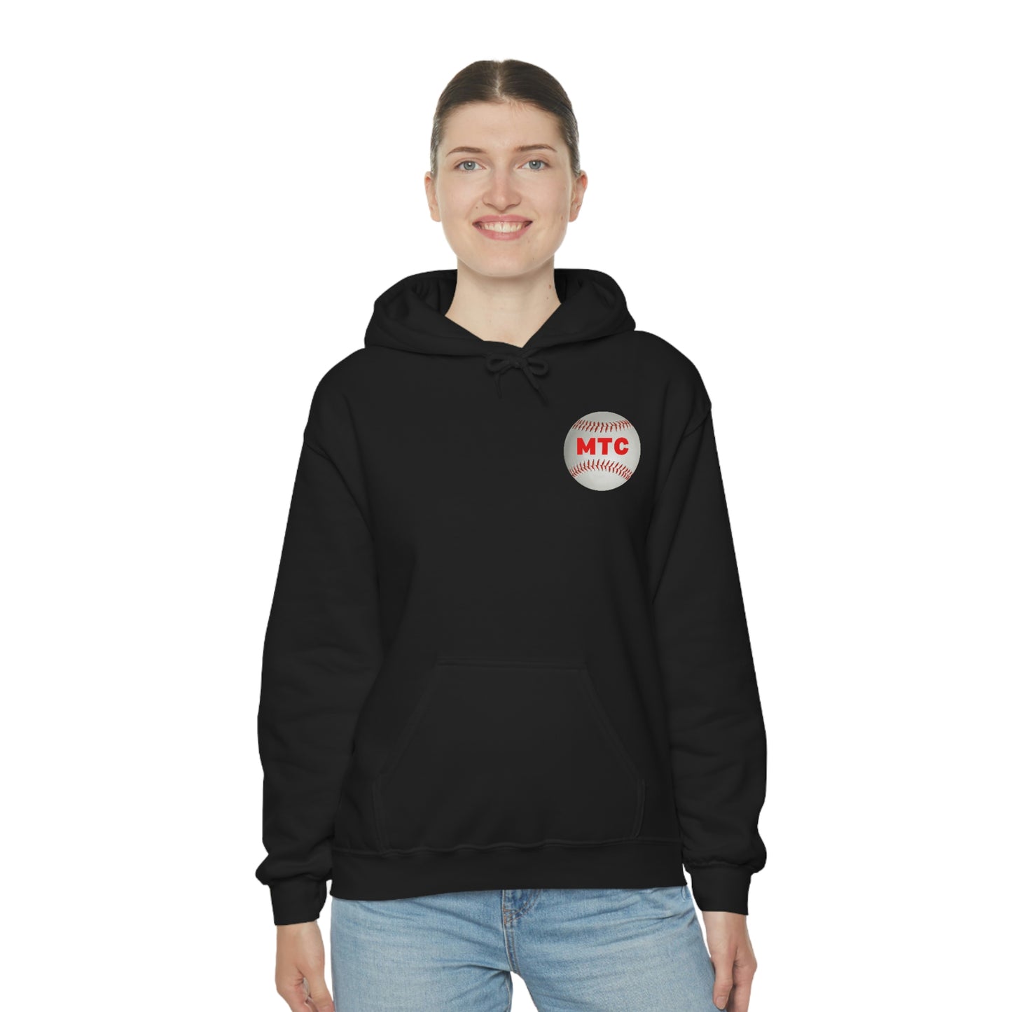 My Sport is Harder Than Yours Red Bat (Black) Hooded Sweatshirt