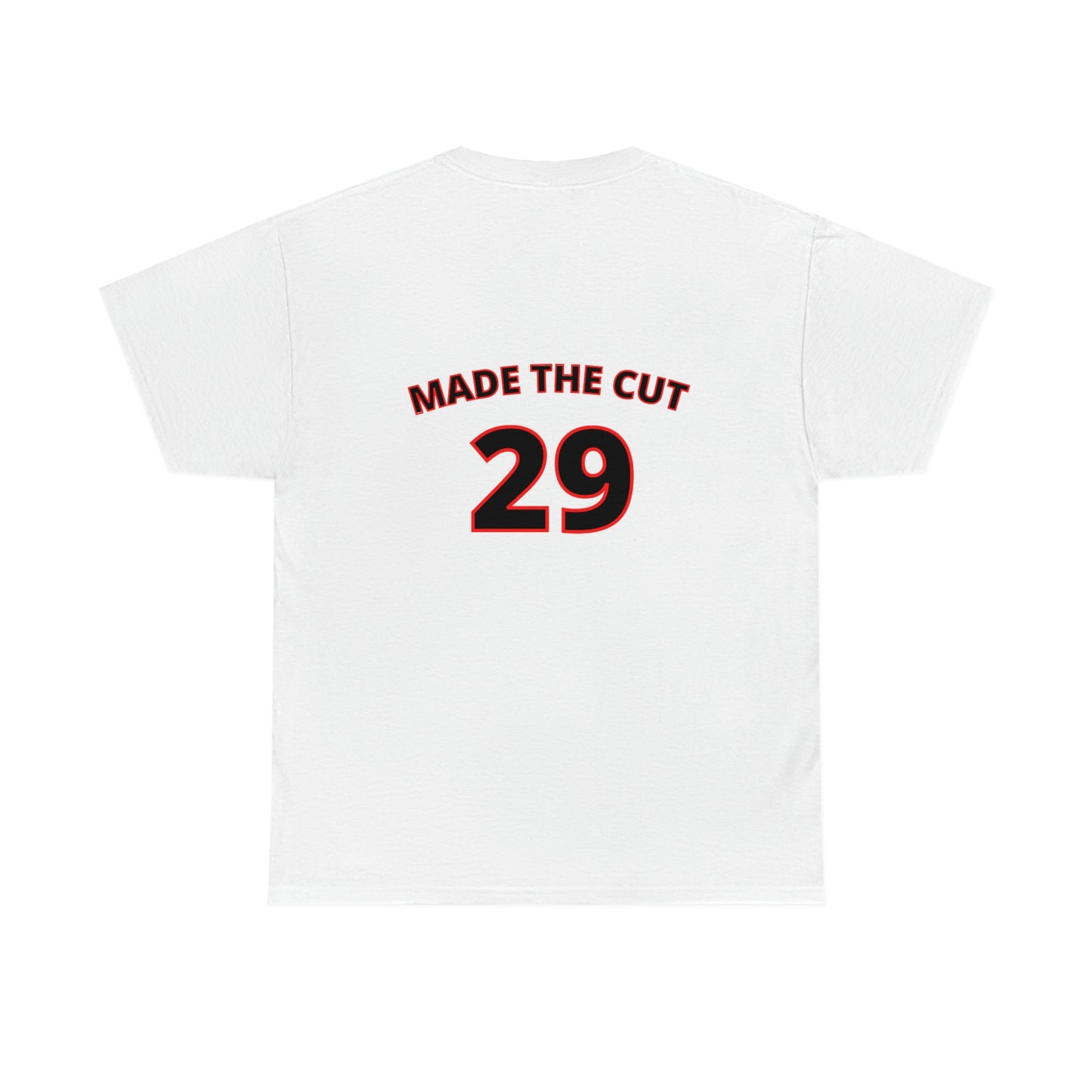 My Sport Is Harder Than Yours Red Bat (white) Tee