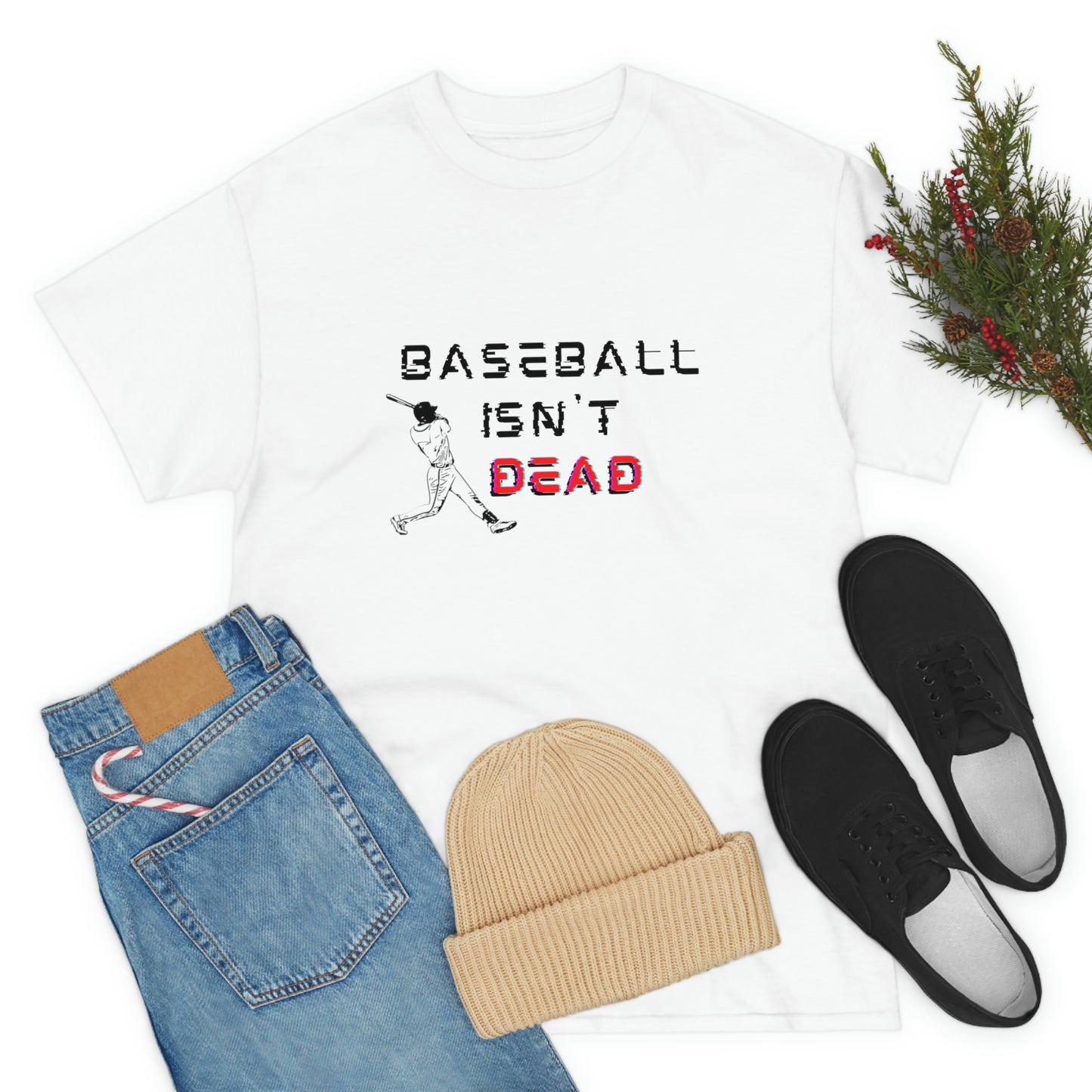 Baseball Isn't Dead Red Front (white) Tee